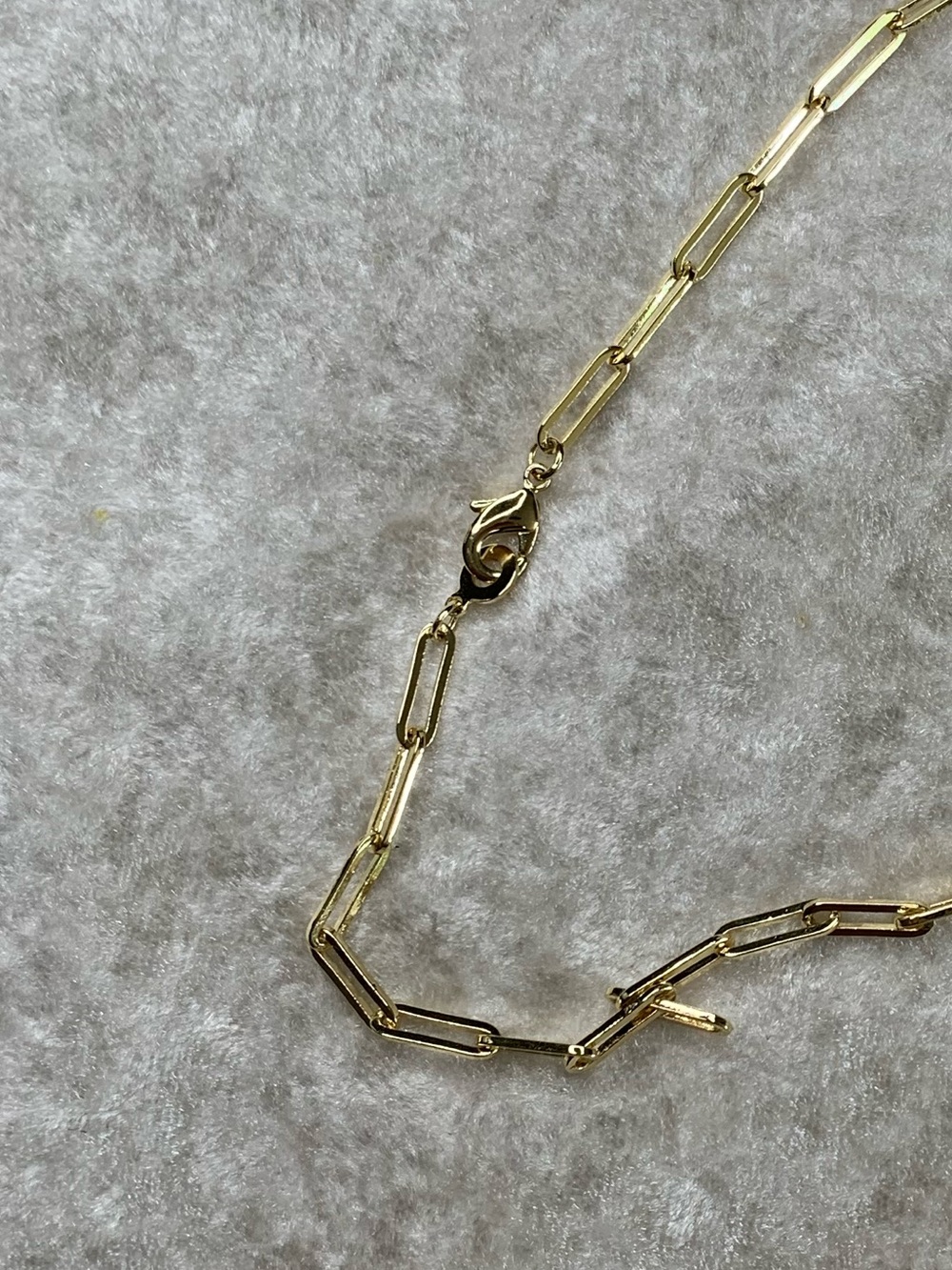 NWOT! 18K gold Layered/Gold Bonded 3.8mm Paperclip Chain 22 inch Necklace - Picture 8 of 15